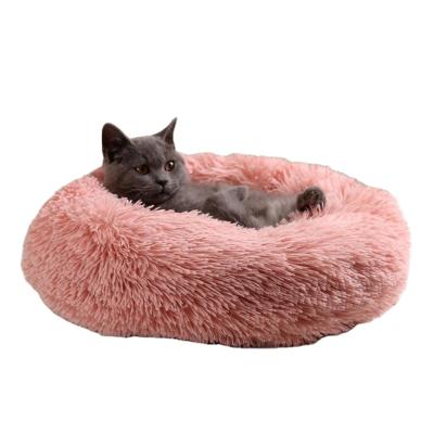 China Cat Super Soft Long Plush Mat Cute Lightweight Kennel Pet Sleep Basket Eco-friendly Warm Bed Around Touch Fluffy Comfortable Pet Products for sale