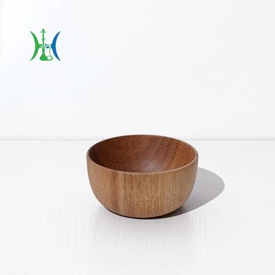 China Viable Durable Fashion Wooden Bowl Rice Salad Candy Fruit Dish Dessert Bread Bowl for sale