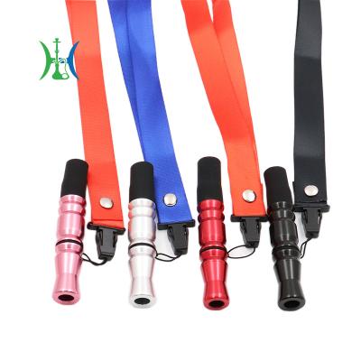 China Arabic Hookah Mouthpiece Lanyard Aluminum Alloy Cigarette Holder Hookah Accessories Metal Casual Simple Mouthpiece Portable for sale