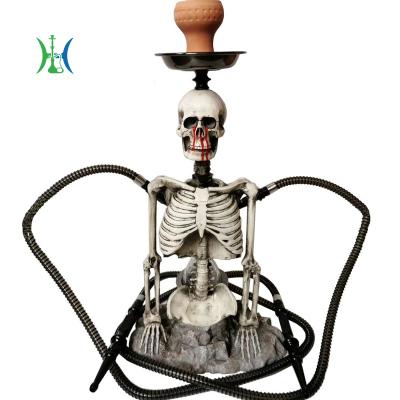 China New hookah resin skull hookah set with lamp hookah personalized ornaments hookah hookah for sale