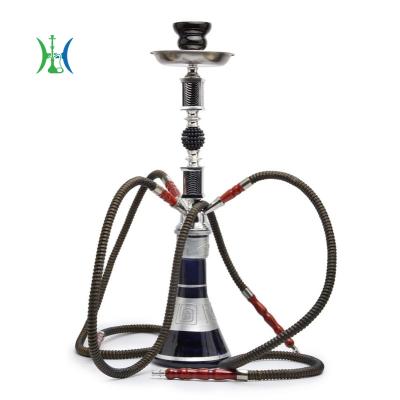 China Glass+alloy factory direct sale three-hose hookah hookah accessories Arabic pot finished hookah bottle for sale