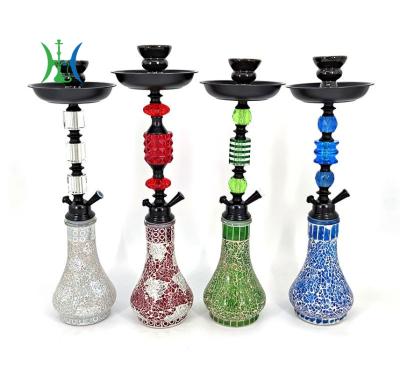 China Acrylic Arabic Shisha Middle Slit Glass Craft Acrylic Shisha Glass Bottle for sale