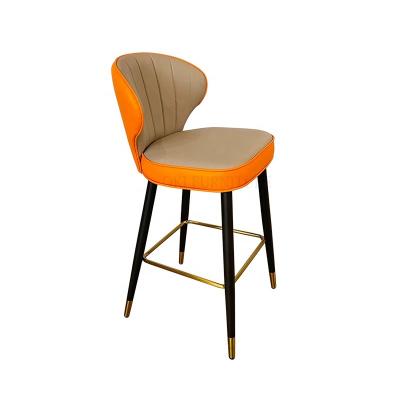 China Modern Furniture Cheapest High Quality Manufacturer Price Luxury High Quality Kitchen Bar Stool PU Leather Bar Chair à venda