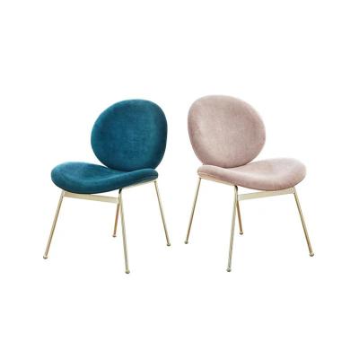 Cina High Quality Cozy Comfortable Soft Fabric Sponge Cushion Material Stainless Steel Living Room Chair in vendita