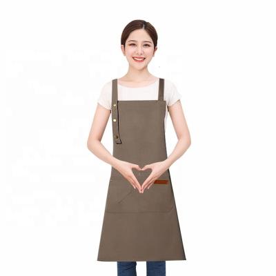 China SANITARY Apron for adults in bulk Kitchen apron made of waterproof canvas with custom embroidery for sale