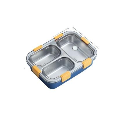 China All Kids Bento Lunch Box Food Grade Material Portable Metal Lunch Box Stainless Steel 304 Compartment Lunch Box for sale