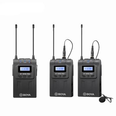 China Dual Channel Wireless Microphone System BY-WM8 Pro-K2 Dual Channel UHF Microphone Wireless System for sale