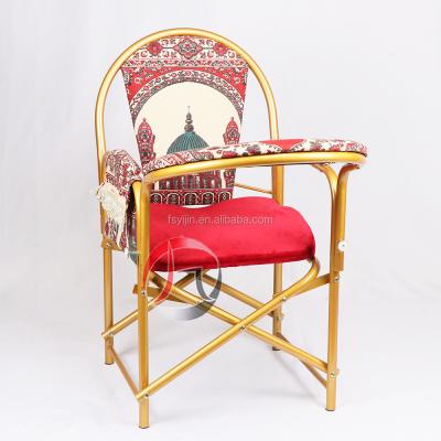 China Commercial High Quality Mosque Furniture Islam Muslim Folding Armchair Prayer Chair for sale