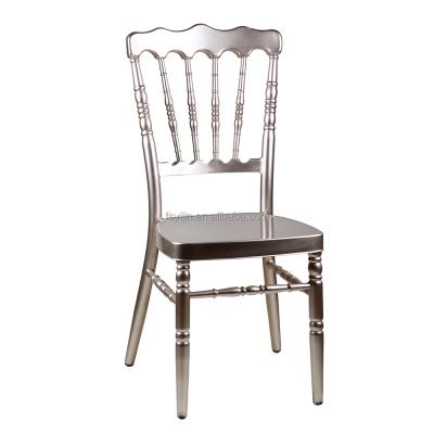 China Modern Wholesale Quality Napoleon Wedding Banquet Aluminum Event Chair for sale