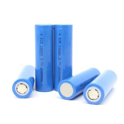 China Customized toys factory price lithium ion battery 18650 2600mah 3.7v rechargeable cylindrical battery cells batteries for sale