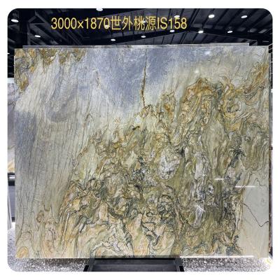 China Arcadia Modern Luxury Material Gold Color Decoration Natural Stone for sale