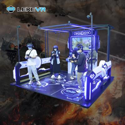 China Malls LEKE VR Matrix Space Gun Machine Virtual Reality Platform Games Multiplayer Interactive Shooting Simulator for sale