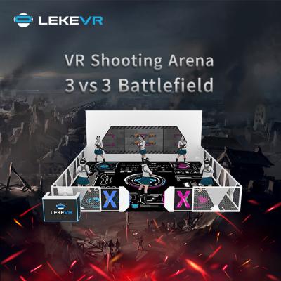 China Shopping Malls LEKE VR Amusement Ride 9D Virtual Reality Simulator VR Platform Game Commercial Walking Simulator for sale