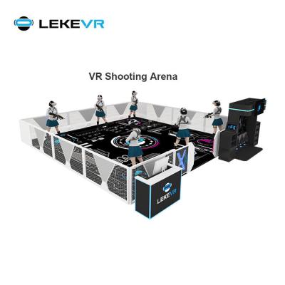 China Indoor Game Simulator Equipment 9D VR Multiplayer Shooting Malls LEKE VR Playground Teamwork Shooting VR Simulator for sale