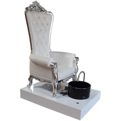 China High Throne Pediure Chair High Throne Spa Back Pedicure Chair Pedicure Back Chair with Portable Bowl Foot Spa Chair for sale