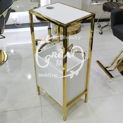 China Can Be 360 ​​Degree Rotated Foshan Large Furniture Factory Beauty Salon Tool Rolling Salon Trolley Modern Trolley For Nail Spa Shop for sale