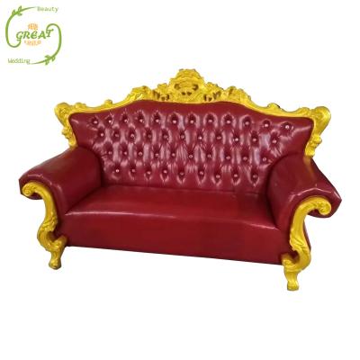 China Large Velvet WF-02 Throne Public Living Room Furniture Aera Refuge Sofa Bench For Salon for sale