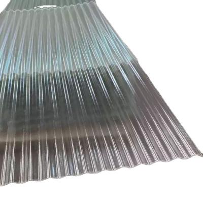 China Modern Popular Design Color Proof Roofing Tile FRP Transparent UV Plastic Clear Roofing Panel for sale