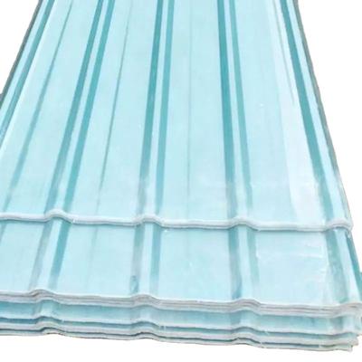 China Modern Wholesale Plastic Corrugated Roofing Transparent Plastic Panel FRP Tile For Greenhouses for sale