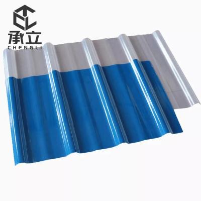 China American Building Materials Roof Tile 3mm Thickness Waterproof And Fireproof PVC Roof Tile for sale