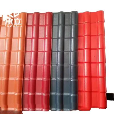 China Contemporary Factory Direct Fire Resistance Synthetic Resin High Temperature Roof Tile For Home for sale