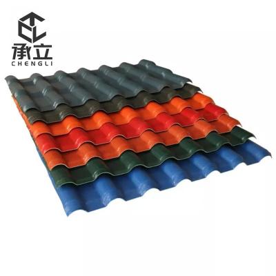 China Contemporary popular multifunctional design synthetic resin fire roof tile machine custom resin molds tile for home for sale