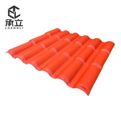 China Contemporary Best Price Roofing Sheet PVC Synthetic Resin Tile Multicolor Synthetic Resin Tile For Buildings for sale