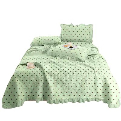 China customizable High Quality Flannel Quilt Bedding Set many colors Super Soft Milk Velvet Bed Fitted Sheet Set A9 for sale