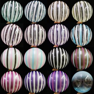 China Brithday Decor /WeedingParty/Gifts Bobo Balloons 50 Packs 18 Inch Transparent Bubble Balloons For LED Light Up Balloons Helium Style Gifts Decoration for sale