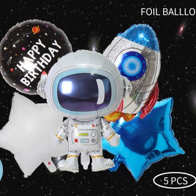 China Brithday /WeedingParty/Gifts Astronaut Decor Theme Children's Happy Birthday Starry Sky Series Movie Balloon Aluminum Event Decoration Layout for sale