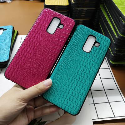 China Protect Cellphone Croco pattern tpu Shockproof Case For Samsung Galaxy A6 Plus Light Anti-scratch for sale