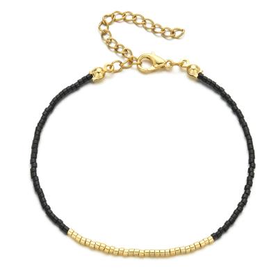 China Boho Boho Gold Tasty Miyuki Chain Bracelet Women Delicate Adjustable Thin Wedding Bracelet for sale