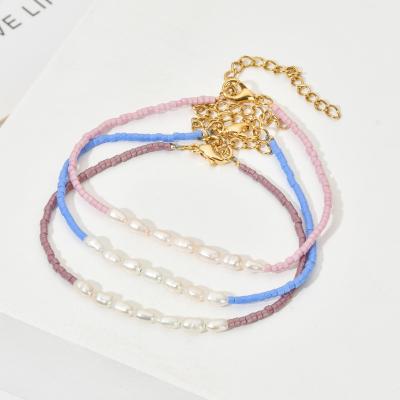 China Boho Miyuki Style Luxury Boho Chain Bracelet Femme Pearl Cute Bracelets For Women for sale