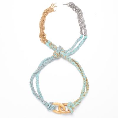 China Chain Lucky Thread Links Bohemia Gold Color Bracelet with Charms for sale