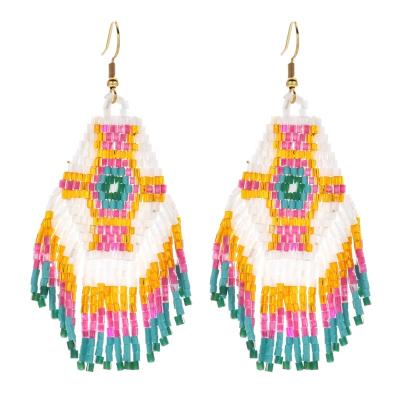 China ZMZY BOHEMIA Handmade Weave Chic Earrings For Women Long Tassel Earring MIYUKI Beads Earrings for sale