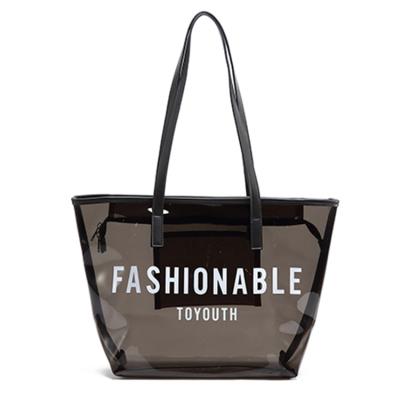 China Fashion Large Capacity PVC NATIONAL Shopping Bag With Shoulder for sale