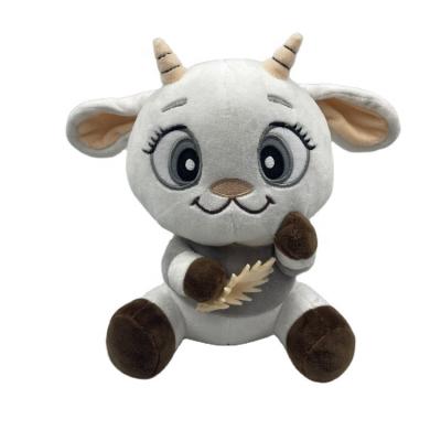 China Kids Play Cute Stuffed Plush Honey Goat Animal Toy for sale