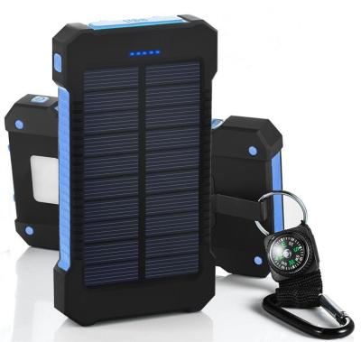 China Best Solar Panel Charging for 10000mah 20000mah Solar Charger Power Outdoor Hunting Solar Bank for Hunting Camera for sale