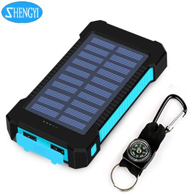 China 10000 Mah Powerbank Portable Charger Ultra Portable Solar System Power Charger Solar Power Bank Products Slim Led Tending Waterproof Charger for sale