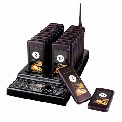 China Restaurant Wireless Queue Ordering System, Waiter Calling System, Slim Coaster Pager System for sale