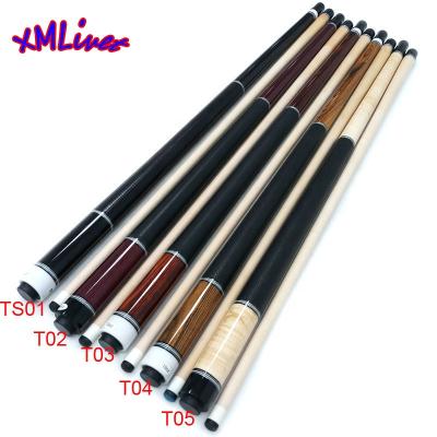 China Billiard Cue/Handmade snooker billiard cue sticks xmlivet 5color wood inlay billiard cues/pool cue sticks with real leather handle wholesale for sale