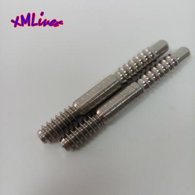 China For Wholesales xmlivet stainless steel pin cue billiard pool billiards Poo Radial Wire Joint Pin Cue Silver Color Wholesales for sale