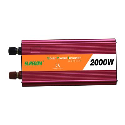 China Hot sales 2000w 12V 24V to 110V 220V high capacity power inverters for 280*150*90 camping for sale