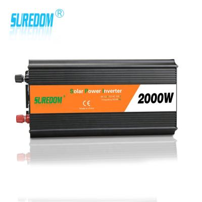 China Solar system transformer 2000w high capacity power inverter 12v/good quality home appliance/equipment to 110v 220-240v for household use for sale