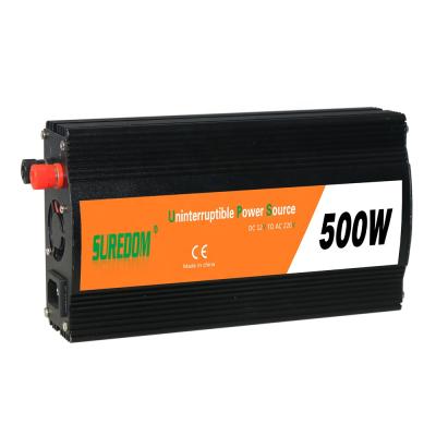 China Suredom Aluminum Alloy Modified Wave 500W 12V 220V Inverter With Output Power Battery Charger Ups Inverter for sale