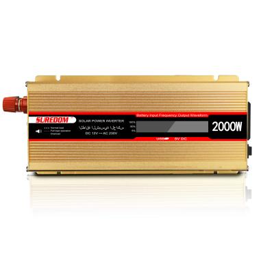 China Factory wholesale price 2000W home modified sine wave power inverter for home solar system with USB port and LCD display for sale