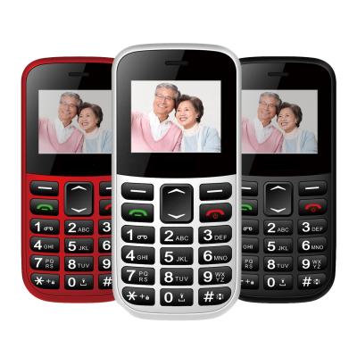 China Dual SIM Card SOS Dual Sim Big Noise For 2G Older Top Talking Cell Phone 1.77 Inch Keypad Mobile Phone for sale