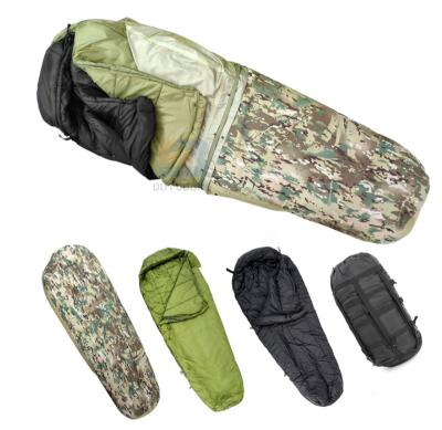 China Envelope type extreme weather 4 in 1 units excellent quality nylon sleeping bag for sale