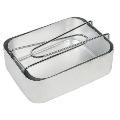 China Outdoor Camping Increasing Mess Aluminum Travel Kit Outdoor Camping Military Lunch Unch Box for sale