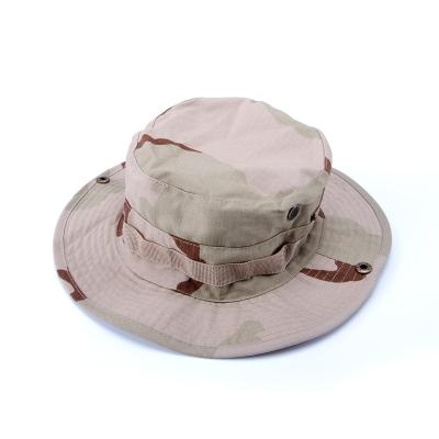 China Sunshade OEM Summer Beach Sun Protection Outdoor Camo Bucket Hat Fisherman for sale